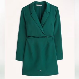 Abercrombie & fitch Wrap-front cutout blazer dress for women size XXS
